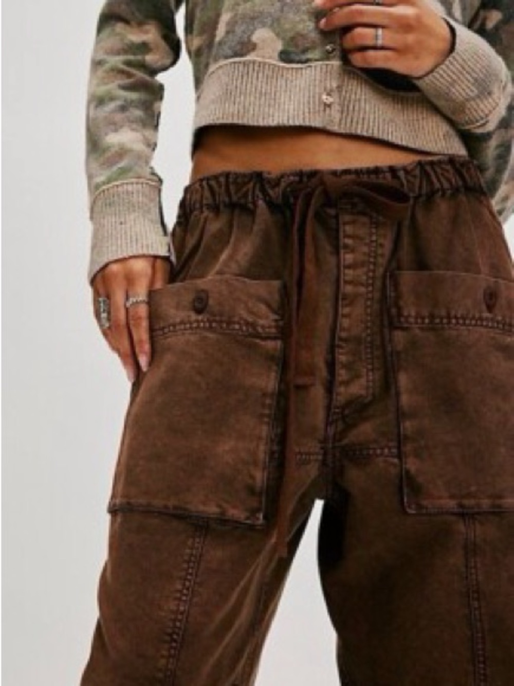 Free People River Stone Pants Size S NWT - Picture 11 of 13